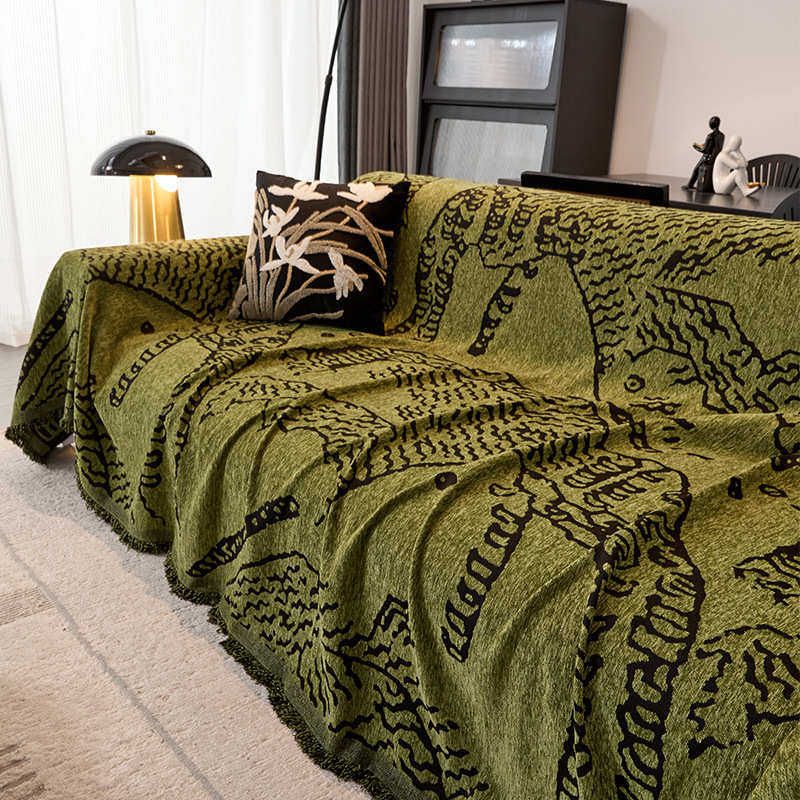 2024新款沙发巾四季通用高级感一片式沙发垫套罩中古风沙发盖布毯,居家布艺,沙发套,淘宝优惠券,粉丝福利购,淘宝优惠卷