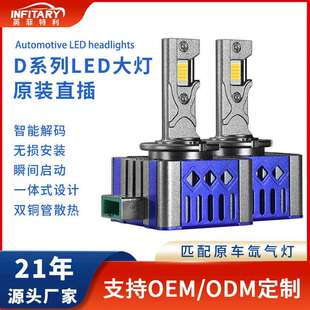 汽车led大灯直插一体式d2s/d4sled灯泡超亮d1s车灯d3sled大灯