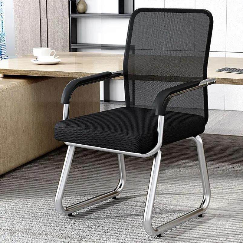 办公椅子员工舒适家用弓形网椅职员会议椅工厂工程工地电脑椅靠椅