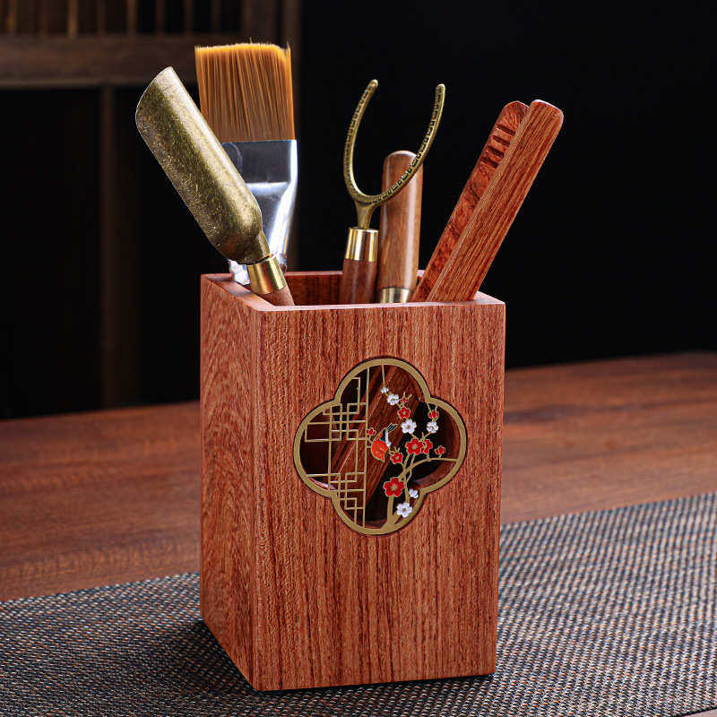 复古黑檀花梨实木功夫茶具五君子茶道配件茶道桶养壶笔茶夹茶勺,餐饮具,茶具礼盒,淘宝优惠券,粉丝福利购,淘宝优惠卷