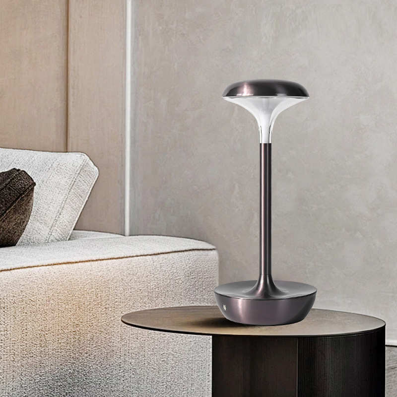 高端黑感应台灯触摸开关LED桌面三色台灯客厅卧室酒店摆件台灯