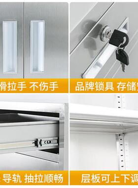 30不锈钢矮柜文物件柜带锁带抽屉工具HJ-AG6954柜无门菌储柜一斗