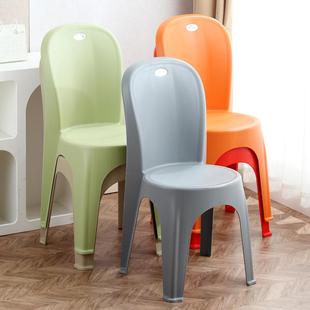 特厚儿童办公椅培训室椅时尚餐椅塑料靠背椅子成人家用客厅茶几凳