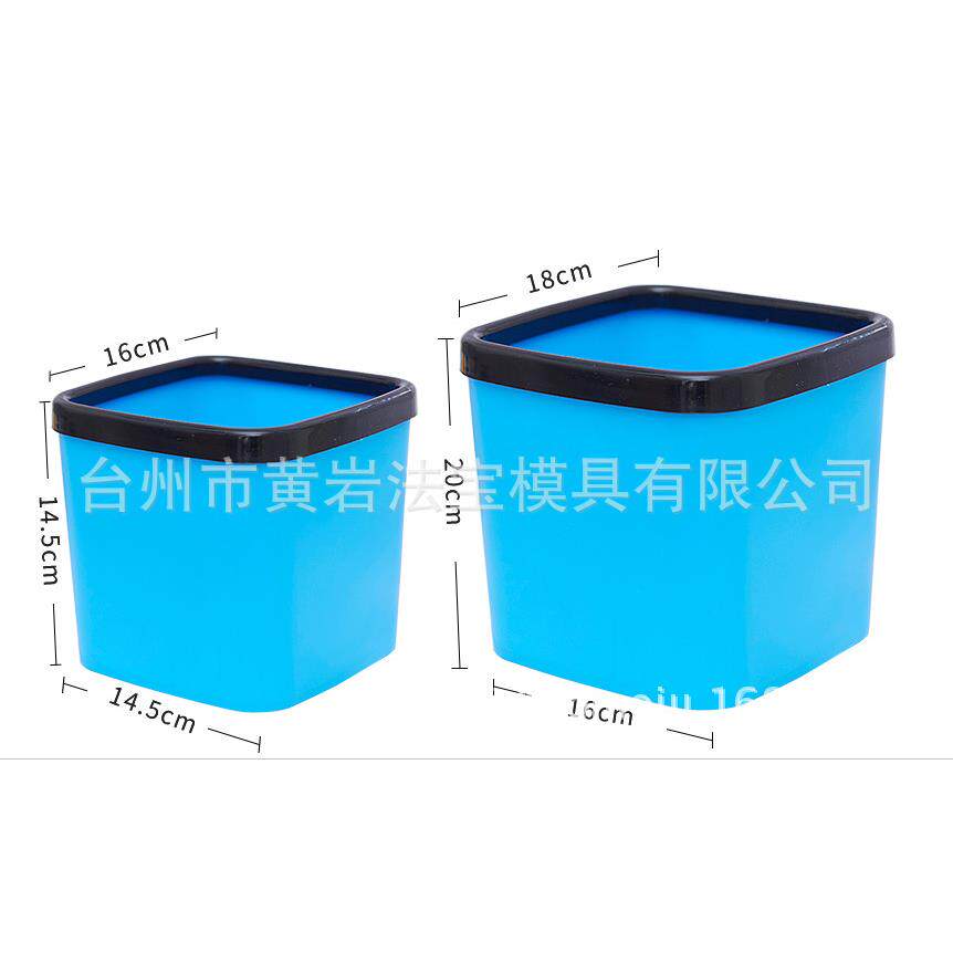 方形家用小垃圾桶 桌面迷你垃圾桶 储物桶 收纳桶 塑料垃圾桶模具