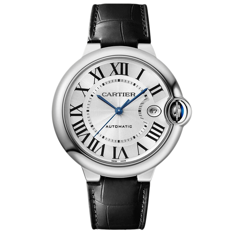 未使用[9.9新]卡地亚蓝气球系列精钢自动机械手表男表WSBB0039