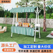 市集摊位架铁艺可折叠展位架网红户外地摊展示架促销 台景区展示架