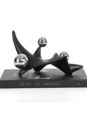 现代轻奢ORW象扭抽曲不生海参刺摆件样板房售物楼处简明约几何造