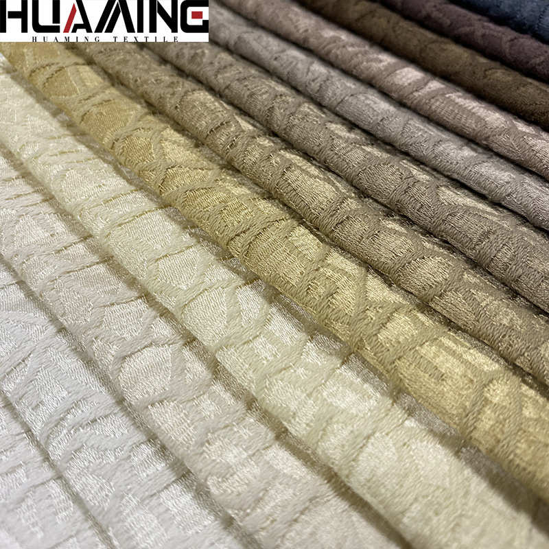 色织棉麻高精密提花哈密瓜纹现代面料 沙发窗帘台布面料
