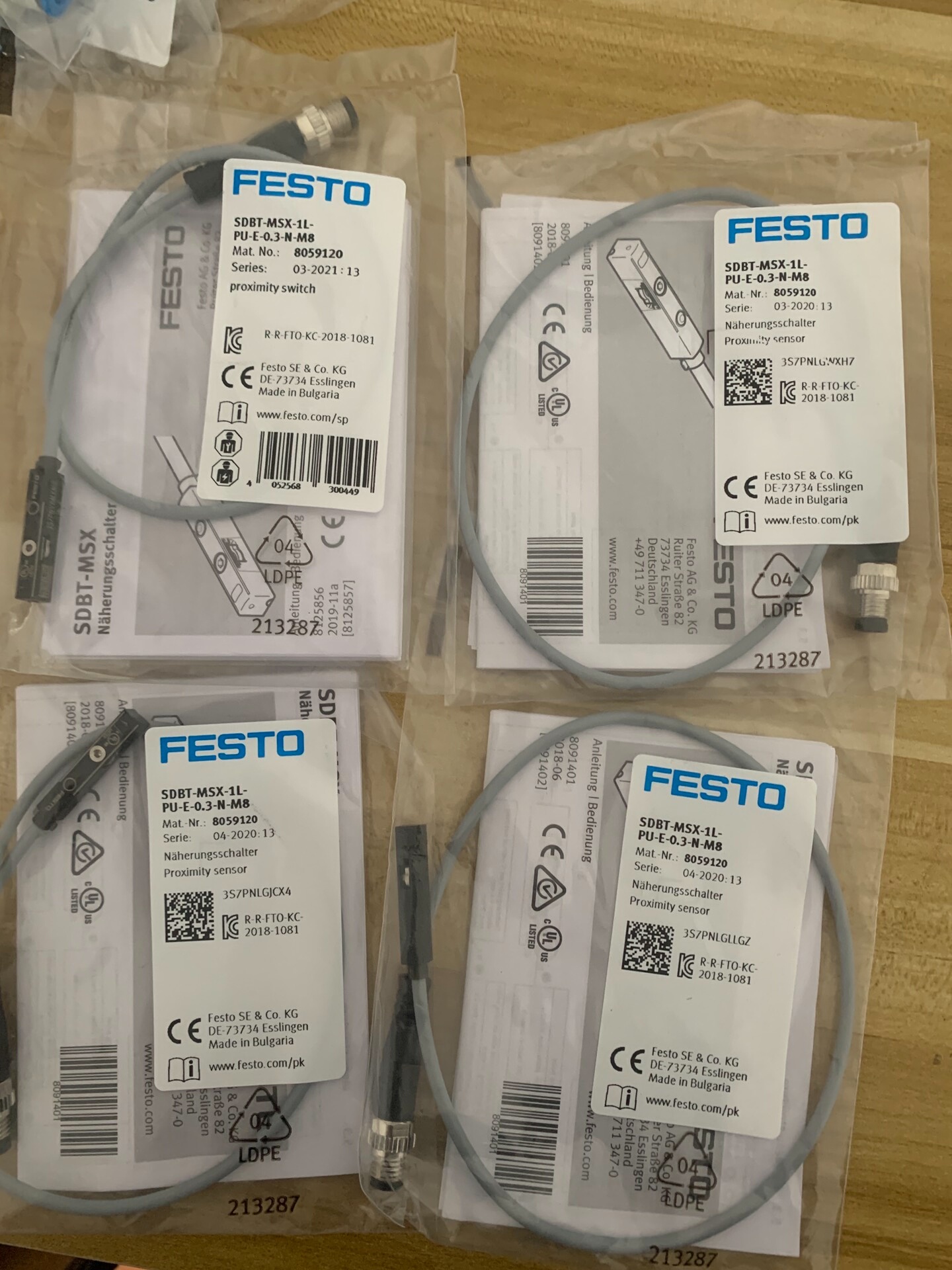 全新原装SDBT-MSX-1L-PU-E-0.3-N-M8订