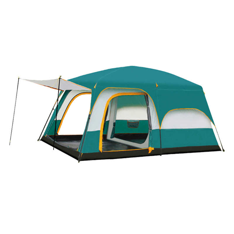 帐篷露营帐篷现货野营过夜防晒一厅防雨两室帐篷野外批发户外工厂