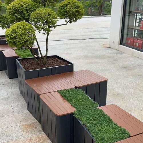 铁艺花箱庭院阳台种植花箱不锈钢长方形户外花槽花盆成品花池