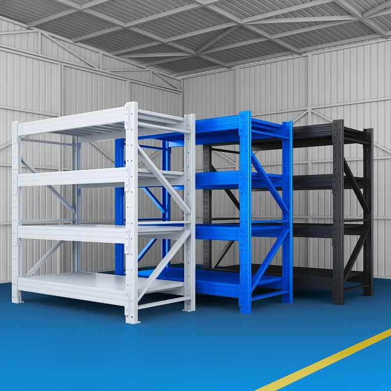 仓储货架仓库铁架快递超市家用铁架子多层置物架重型展示货架