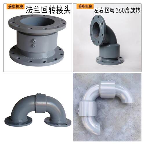 万向旋转头高压通水直通法兰式连接DN25/32/40/50水360度旋转接头