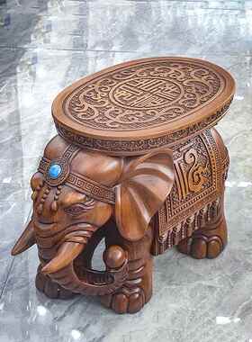 大象凳装饰品地板到天花板客厅换鞋凳家门咖啡桌凳创意动物凳雕刻