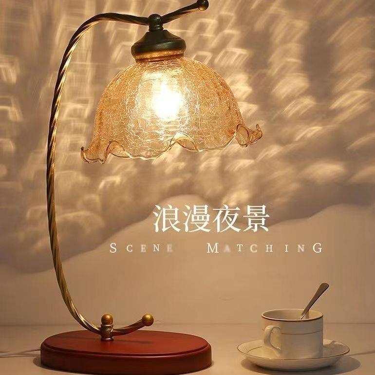实木台灯主房间书桌轻奢卧室学习护眼中式工厂直销一件包邮