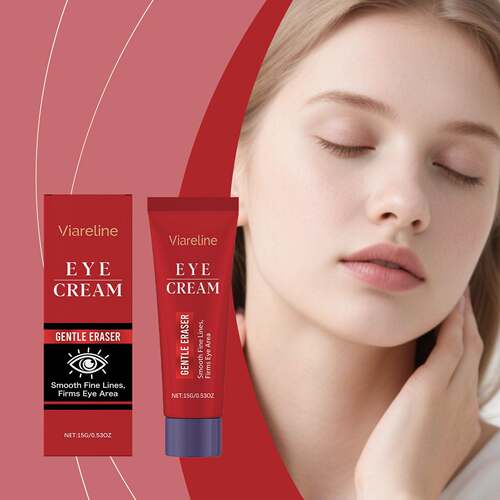 VIARELINE Moisturizing Eye Cream, gently cares for the skin