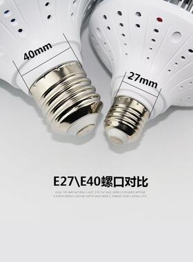 LED大功率节能灯泡e27e40螺口8w0W100150W2w00灯工厂厂房灯球泡灯