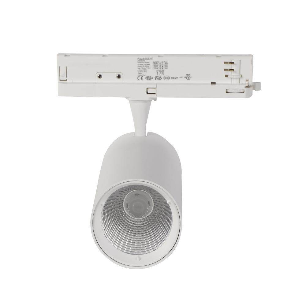 10W 15W 20W 25W 30W 35W COB LED导轨一体化轨道灯 白色黑色