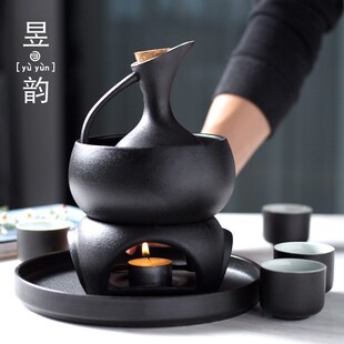 昱韵温酒器花雕酒黄酒温酒壶中式 烫酒壶家用热酒器煮酒壶酒具套装