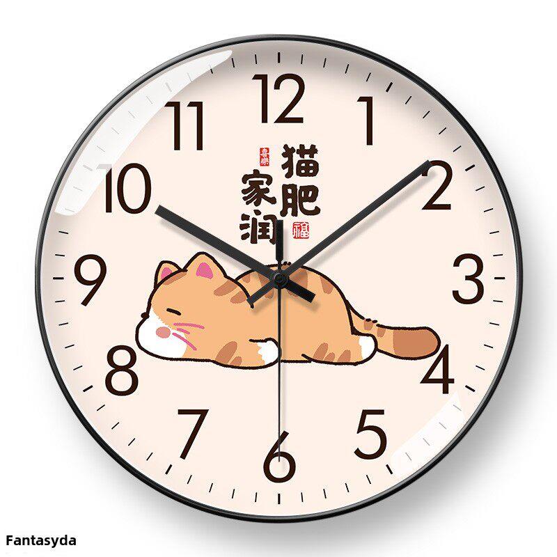 猫飞家润网红时钟家居客厅2024新款简约现代装饰挂钟家居静音钟
