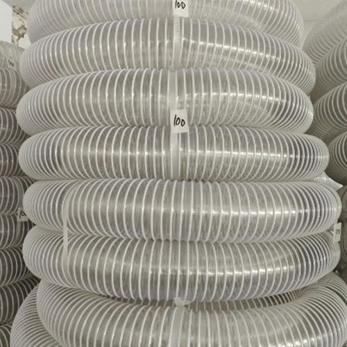 PVC钢丝排风管业吸尘工575尘管木工机械吸管透明风管015伸缩