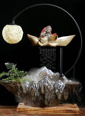 简约中式陶瓷摆件玄关客厅陶瓷饰品工艺品送礼 陶瓷