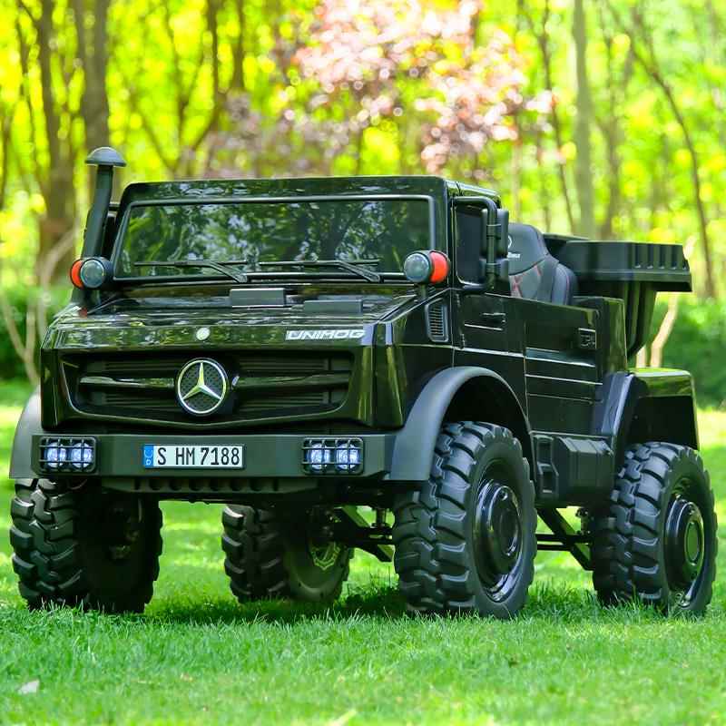 高档奔驰电动车无刷童带控四轮越野遥亲子儿双人小孩可坐大人玩具