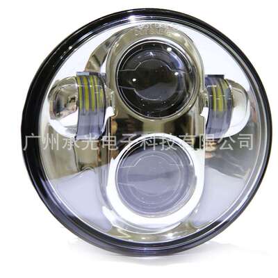 厂家直销 5.75寸哈雷大灯 led前大灯 哈雷机车改装带日行前照灯
