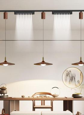202可年新款餐厅灯明装轨道移吊动意式中65163古饭5厅餐桌吧台led