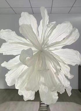 褶皱纸花婚庆大型纸花婚礼背景美塑花装饰婚庆橱窗摄影布置道具
