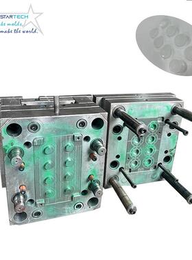 双头螺热熔胶管盖子模具精密多腔胶机点牙配模具RTJ件塑料配件模