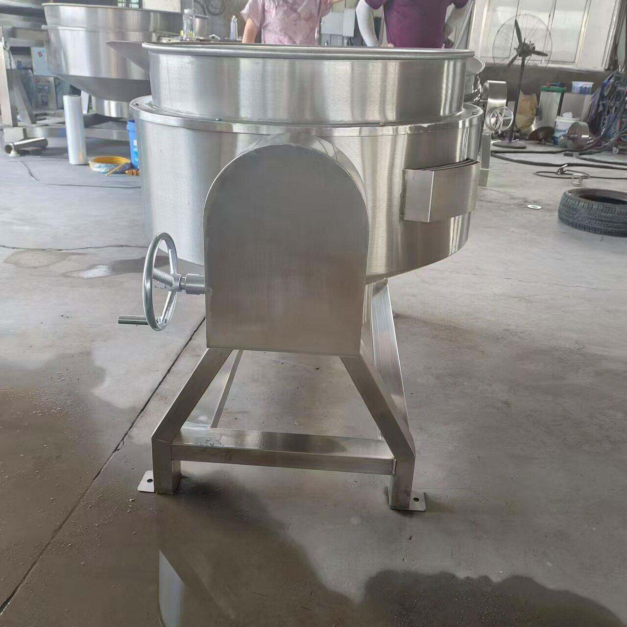 山梨膏熬煮夹层锅 蒸汽加热肉丸蒸煮锅 不锈钢夹层锅
