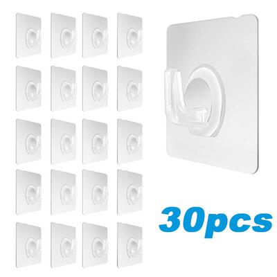 Transparent Wall Hooks Hangers Self Adhesive Door Wall Hange