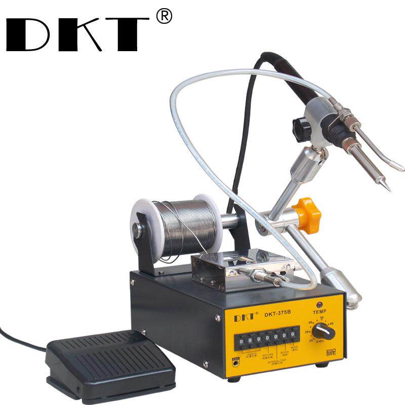 DKT-375B焊锡机脚踏出锡万向手臂焊接自动送锡机调温机器人焊锡机