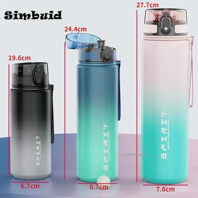 1 Liter Large Capacity Sports Water Bottle Leak Proof Colorf