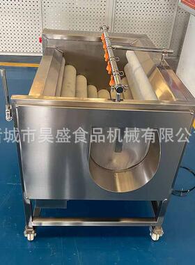 出马蹄菱角清洗去皮机 荔浦芋头连续清洗料设PWV备刷 商用毛清式