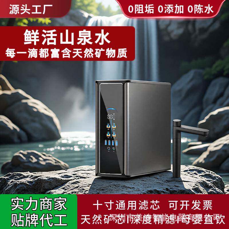 富锶矿物质净水器家用直饮厨房自来水RO反渗透通用滤芯过滤饮水机