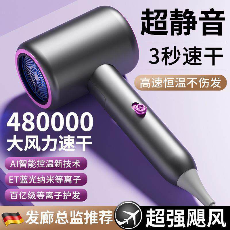 进口高速电吹风机家用发廊大功率吹头发静音负离子护发冷热风