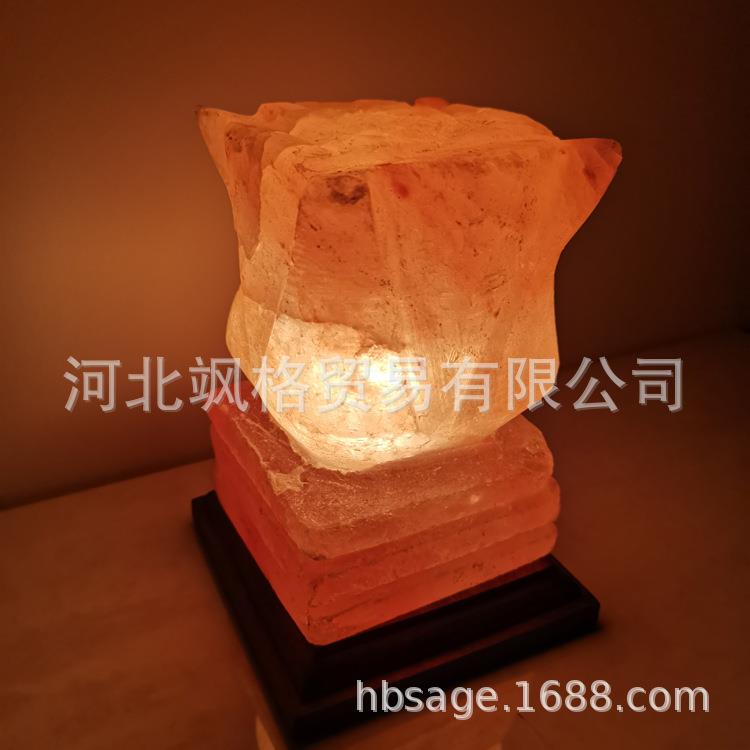 喜马拉雅莲花盐灯厂家直供水晶盐石岩盐工艺品盐灯莲花玫瑰盐灯