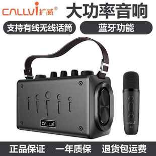 扩威W7无线蓝牙K歌话筒乐器音响小蜜蜂扩音器老师上课户外大音量