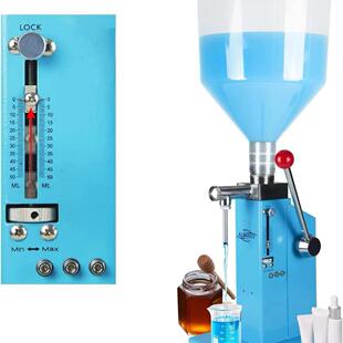 手动灌装 机化妆品蜂蜜乳液透明斗出 机膏液体两用小型定量手压分装