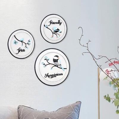 悠然见中式居墙面树脂装饰工艺品RDA8P0挂公室家背景墙卧室客办厅