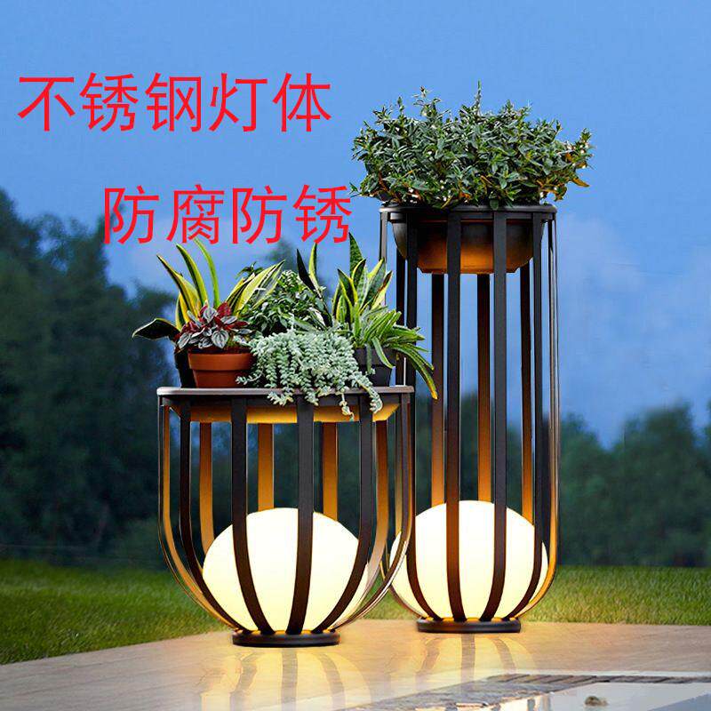 太阳能草坪灯户外防水庭院灯别墅花园室外花架灯露台落地灯茶几灯