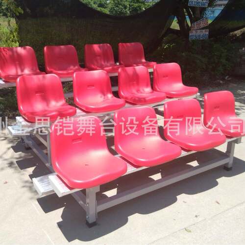 户外休闲场所铝合金移动看台层坐凳篮球场铝合金看台供应