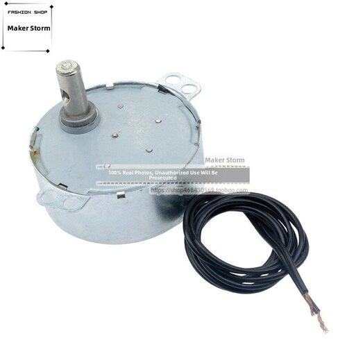 Tyc-50永磁稳定同步电机Ac220V/12V交流电机5-6Rpm微波转台电机