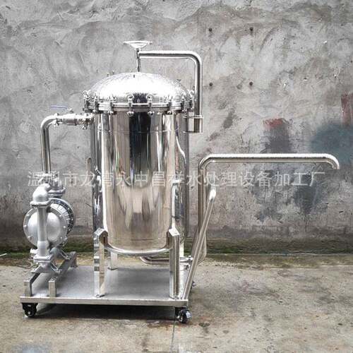 厂家供应胶水过滤机大流量油漆涂料过滤不锈钢6袋2号袋式过滤机组