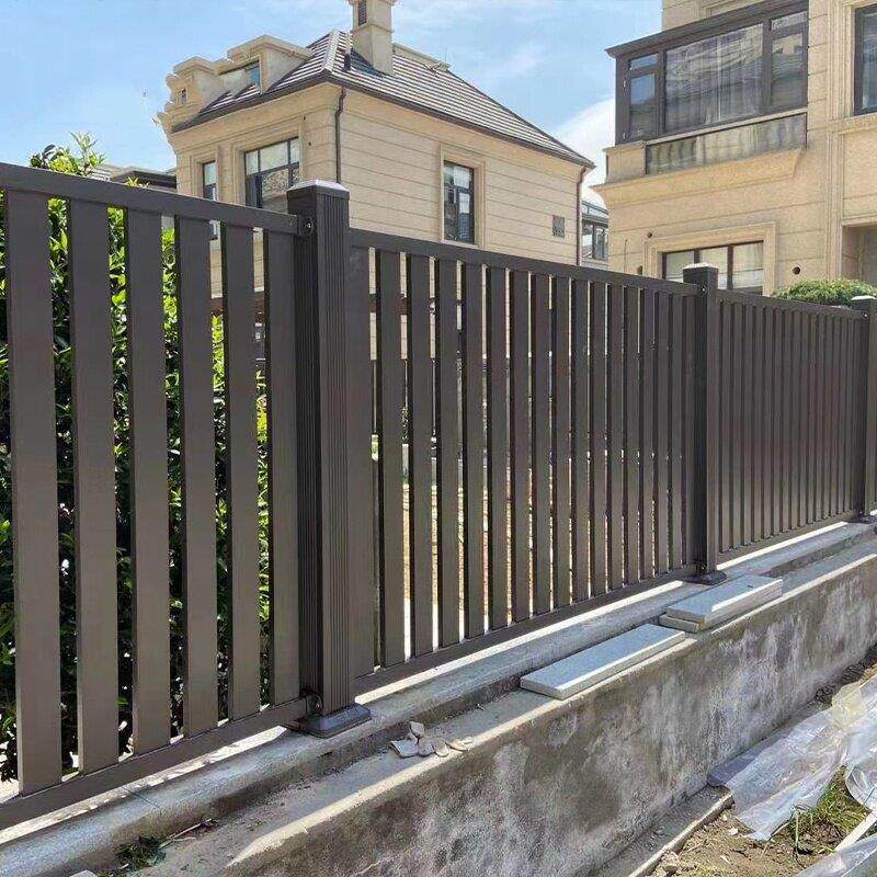 围墙护栏铝合金一楼小院围栏户外别墅院墙栏杆农村自建房院子栅栏