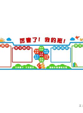 习班级布教室装饰小学园地文化置墙贴纸黑边框开学F97HM66J新学期