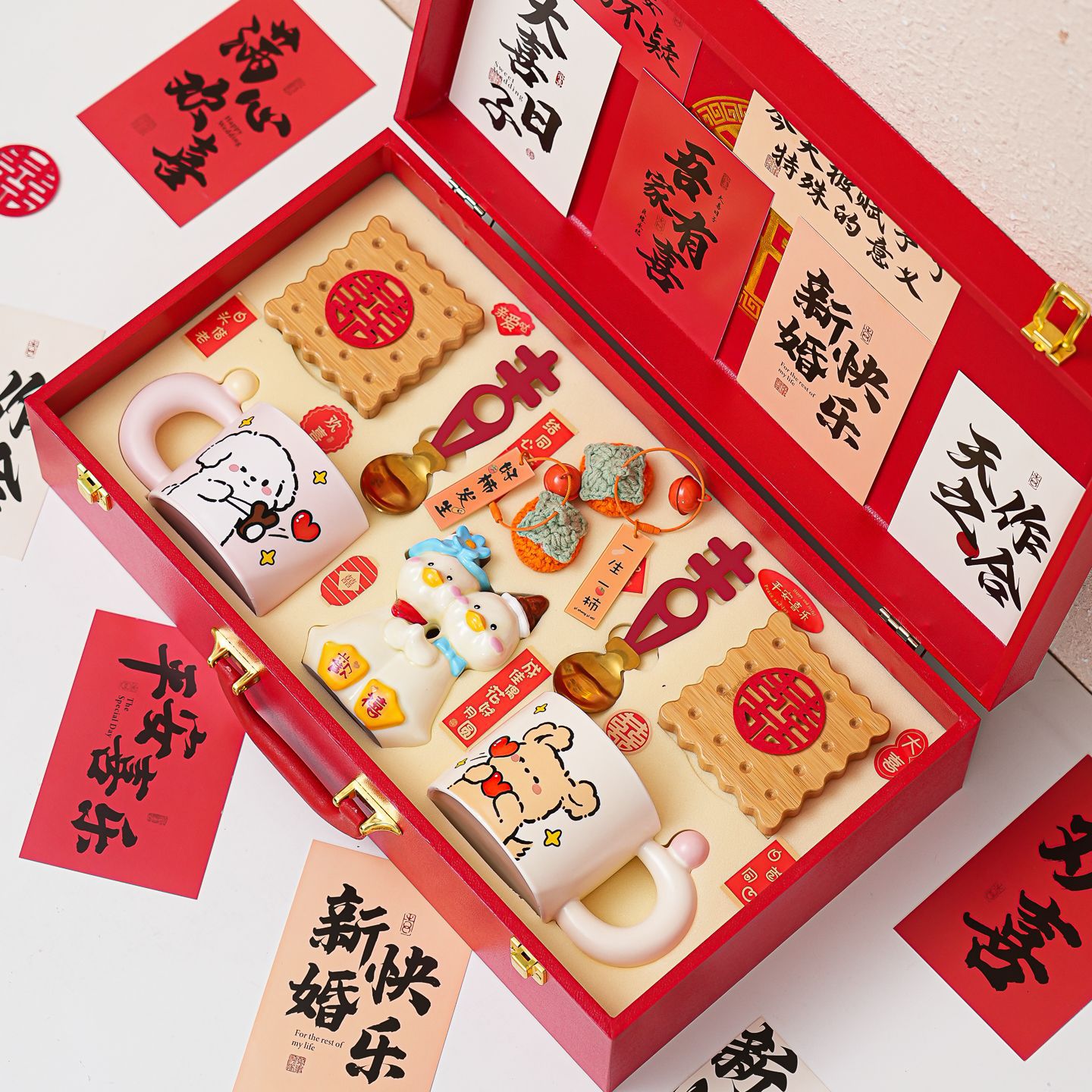 咖啡杯新婚礼物结婚订婚情侣对杯