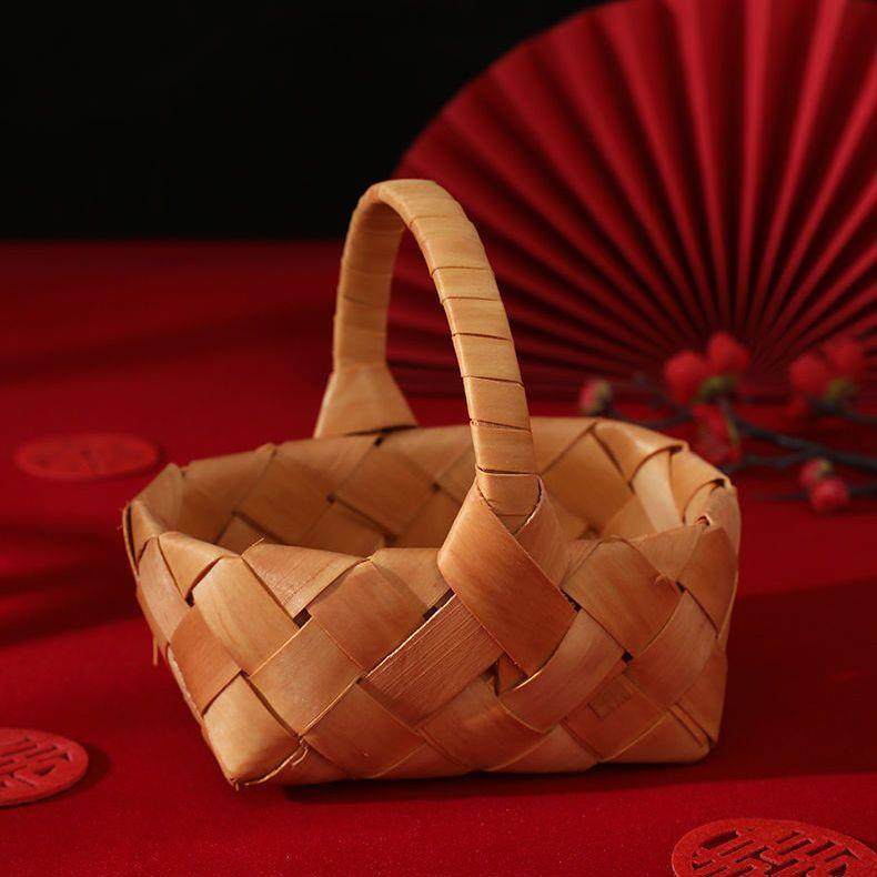 方底提篮子婚房装饰早生贵子布置压床摆件收纳提篮草编小篮子结婚,节庆用品/礼品,陪嫁用品套装,淘宝优惠券,粉丝福利购,淘宝优惠卷